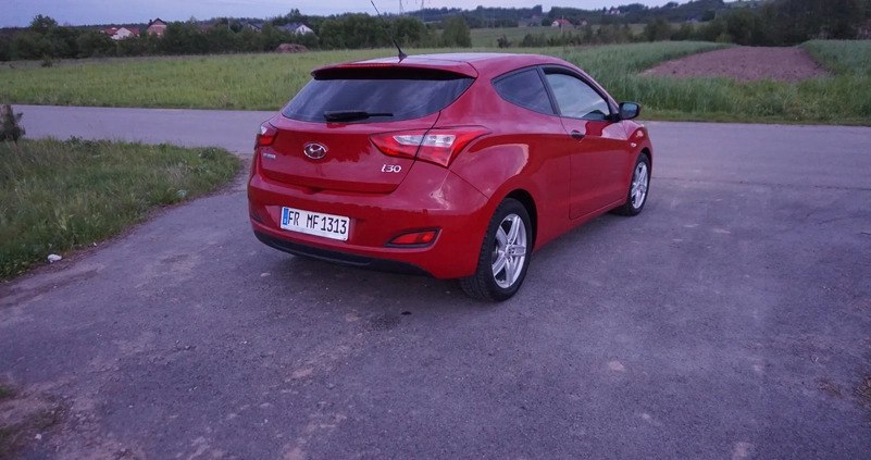 Hyundai I30 cena 26900 przebieg: 140000, rok produkcji 2012 z Zalewo małe 436